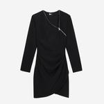 KADIN FERMUARLI SİYAH ELBİSE