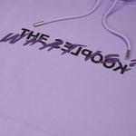 KADIN BASKILI KAPÜŞONLU MOR SWEATSHIRT