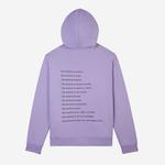 KADIN BASKILI KAPÜŞONLU MOR SWEATSHIRT