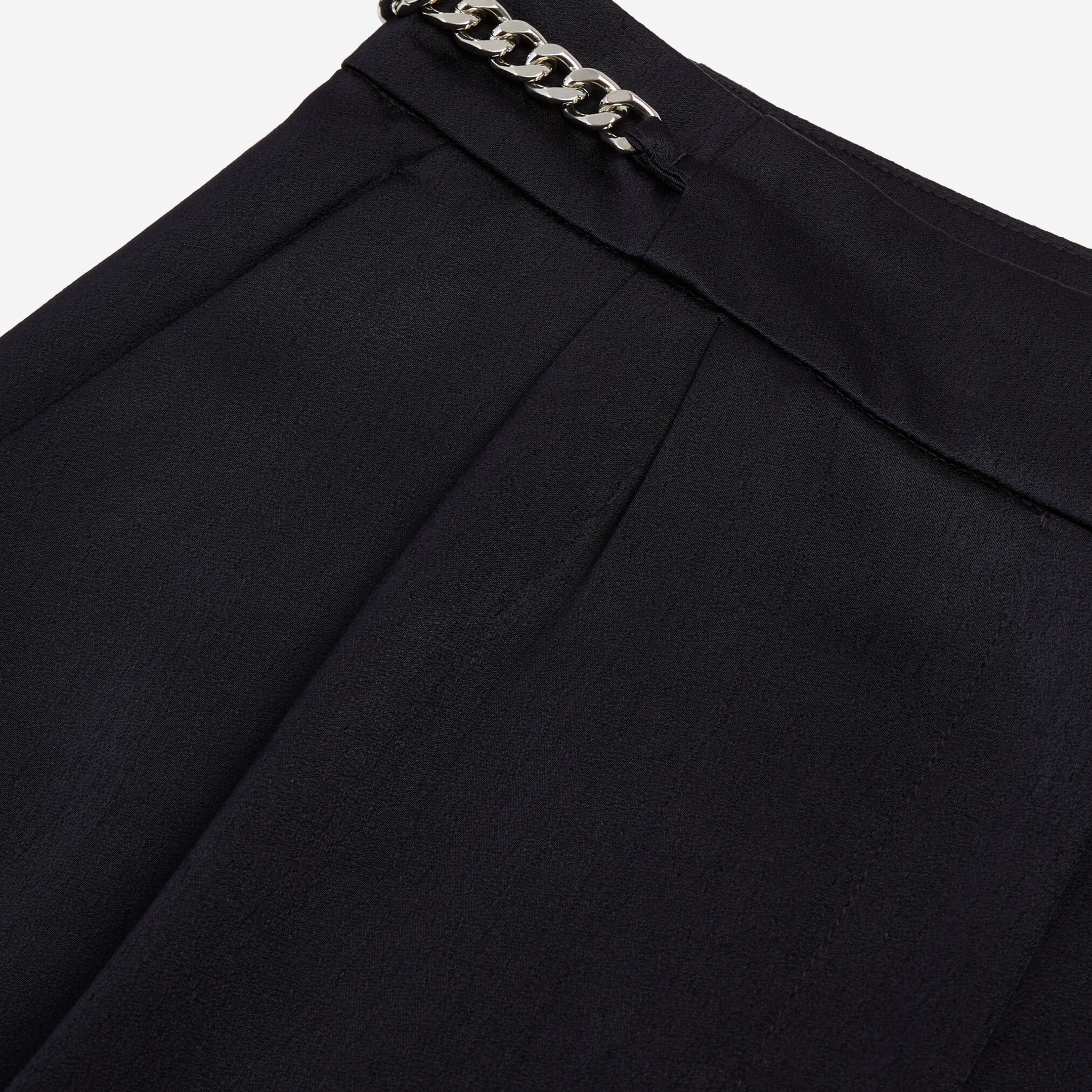 KADIN ZİNCİR DETAYLI LACİVERT PANTOLON