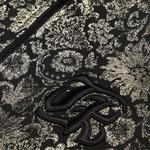 KADIN SİYAH METALİK DESENLİ CEKET