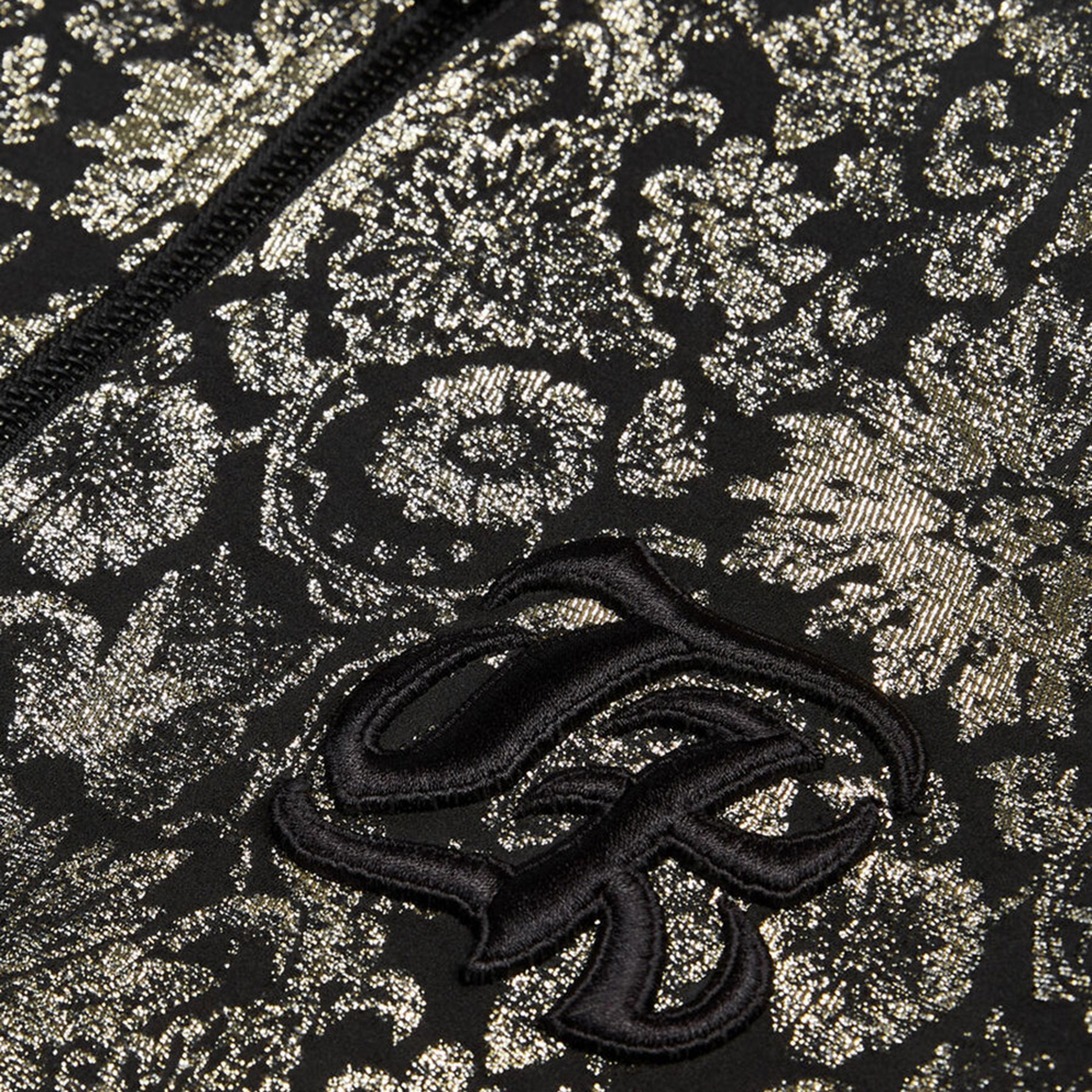 KADIN SİYAH METALİK DESENLİ CEKET