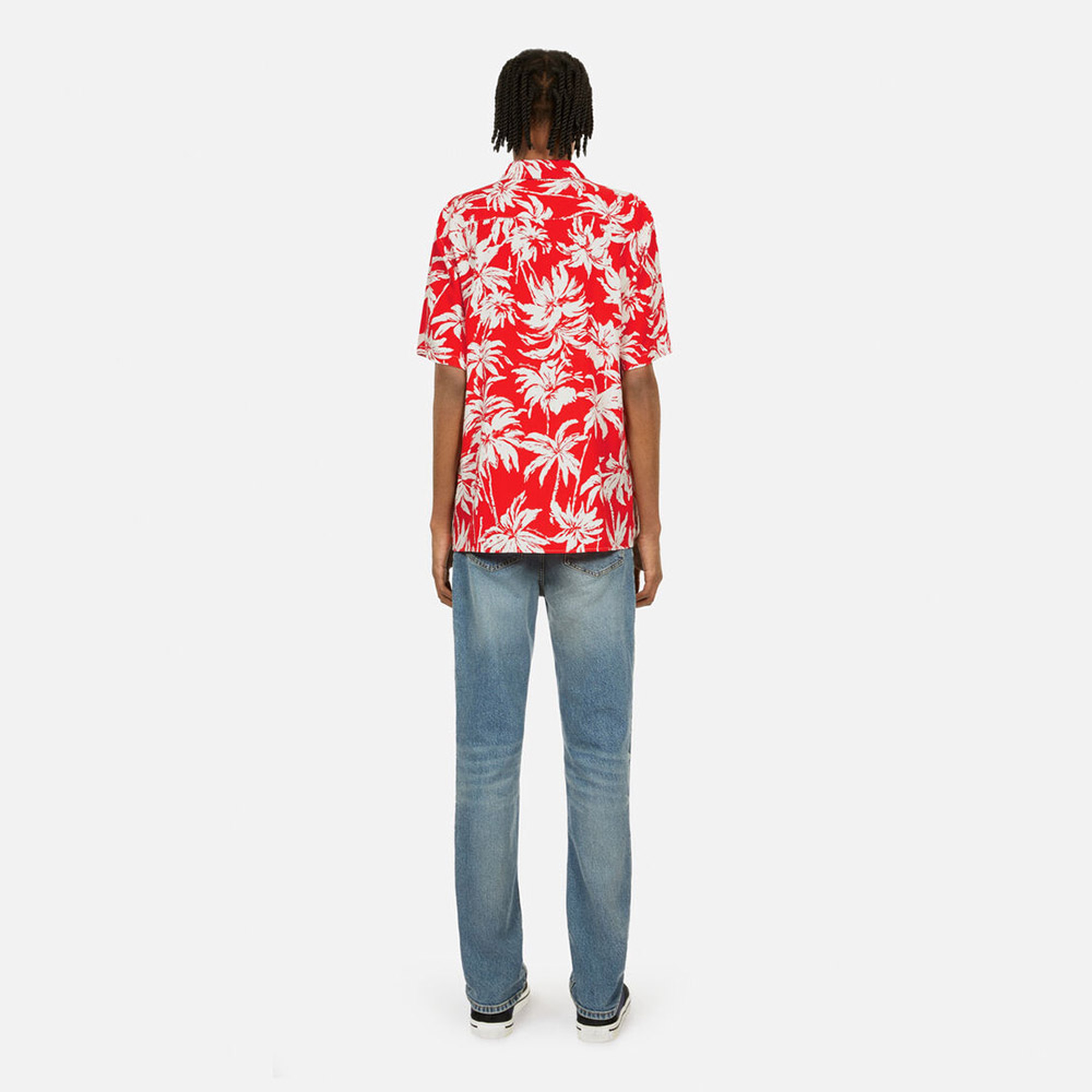 ERKEK KIRMIZI DESENLİ GÖMLEK