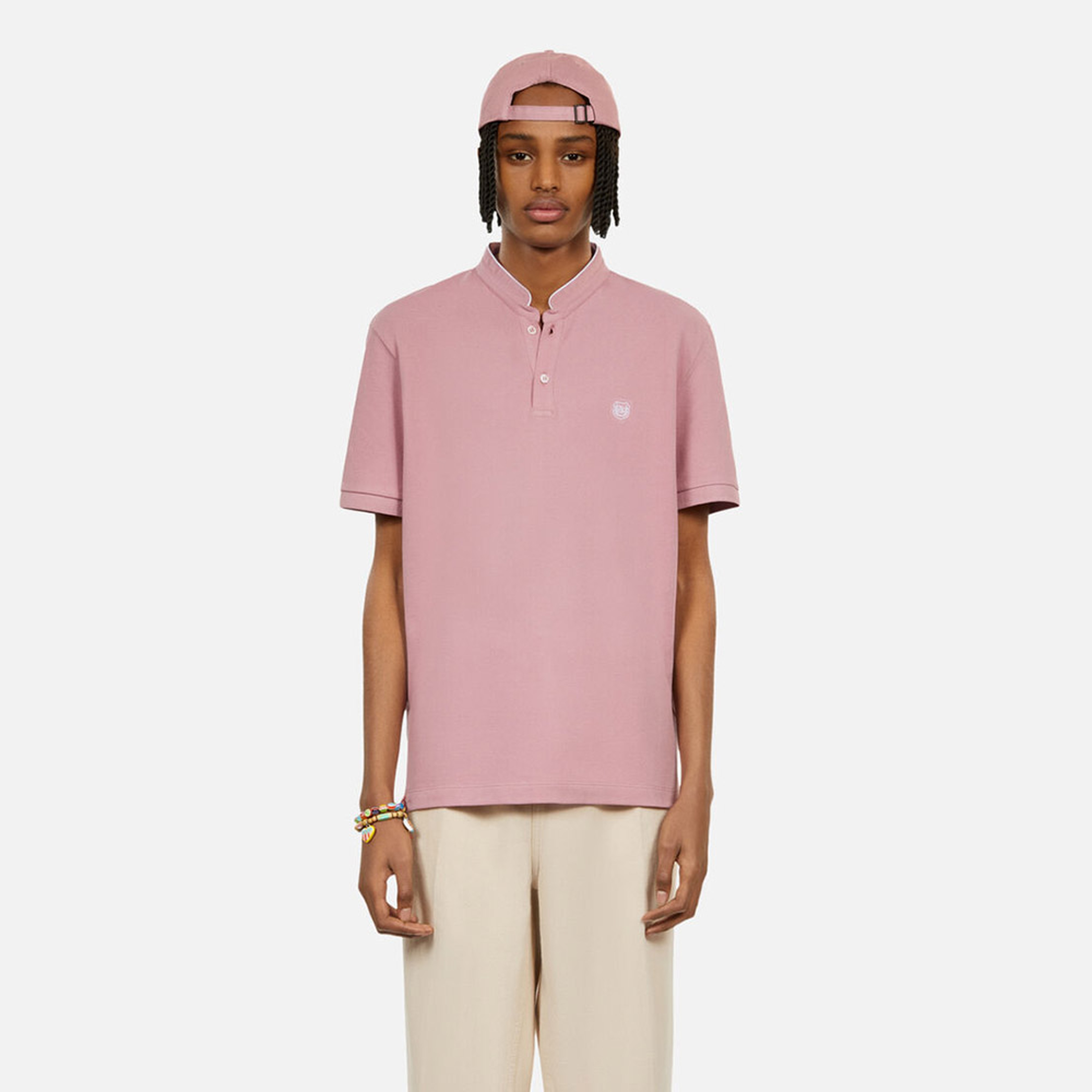 ERKEK PEMBE SLIM FIT POLO T-SHIRT