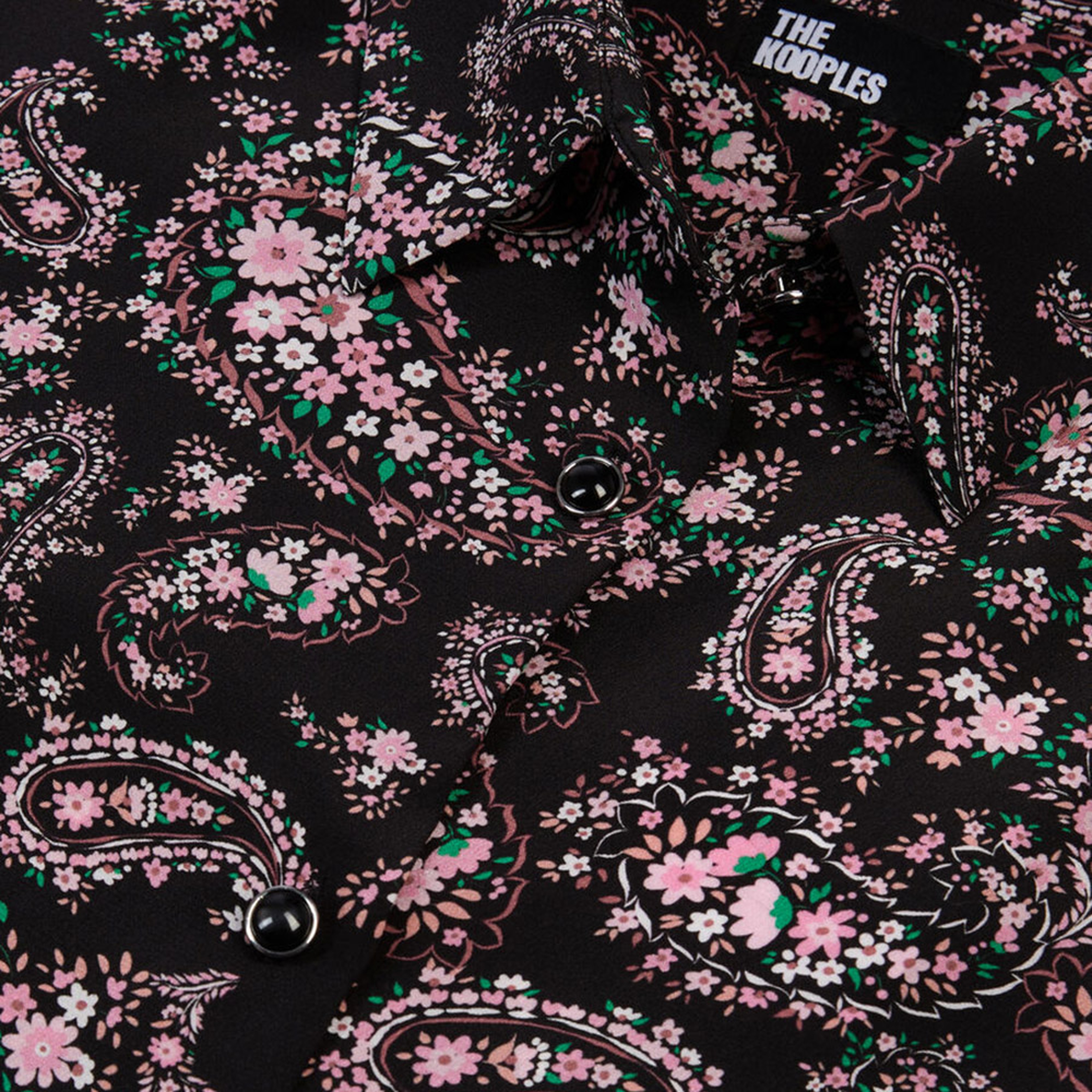 KADIN BASKILI PEMBE GÖMLEK