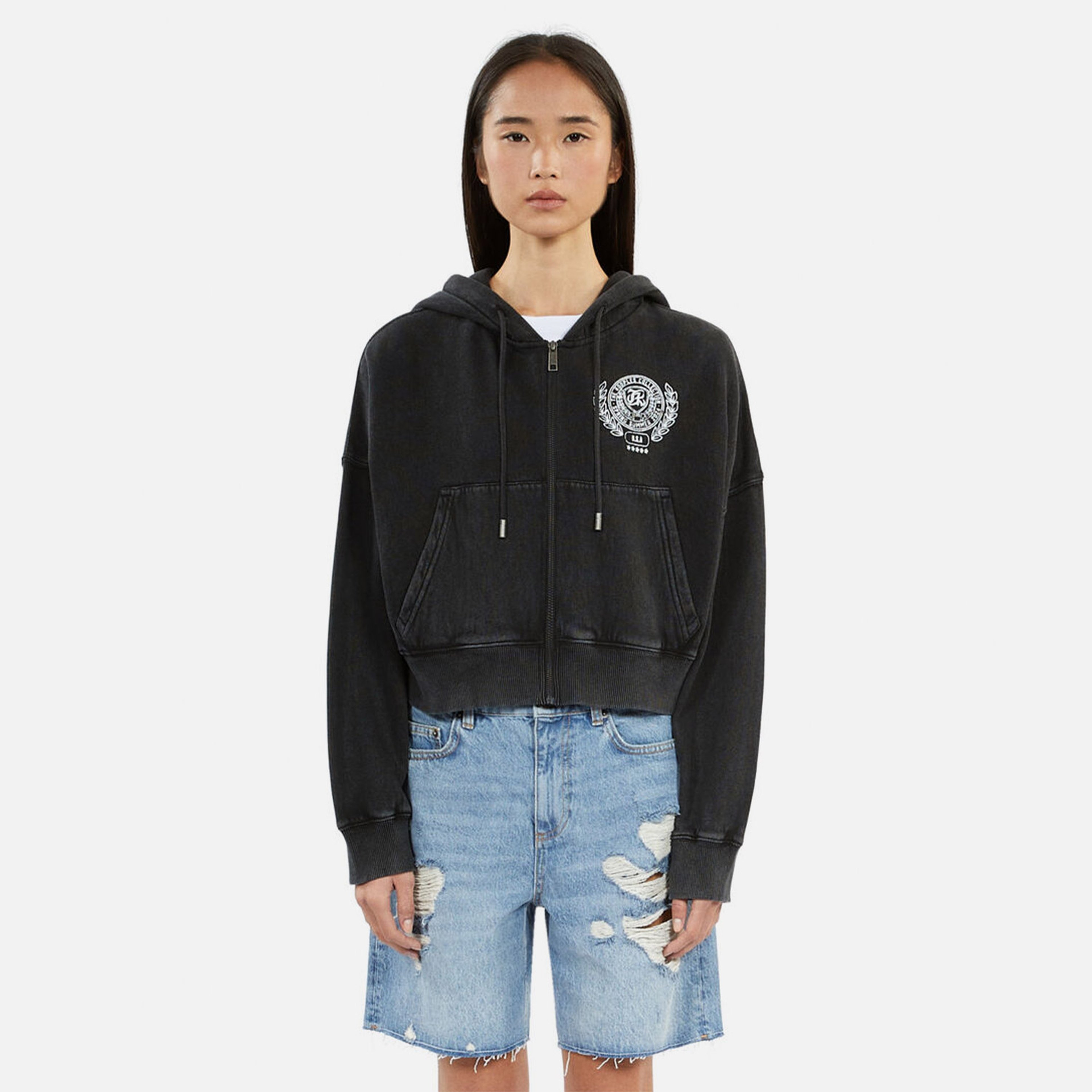 KADIN SİYAH SWEATSHIRT