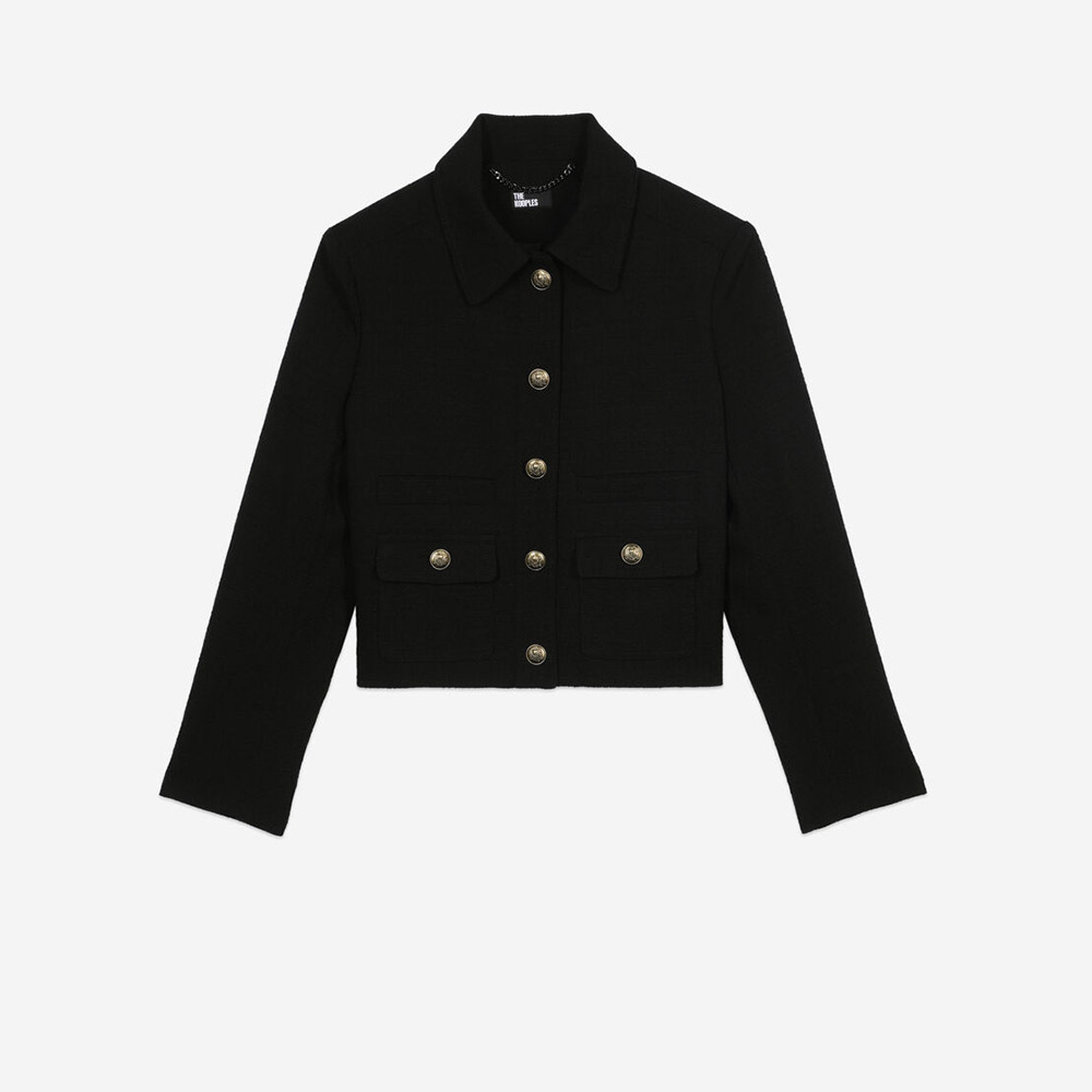 KADIN SİYAH TÜVİT CEKET