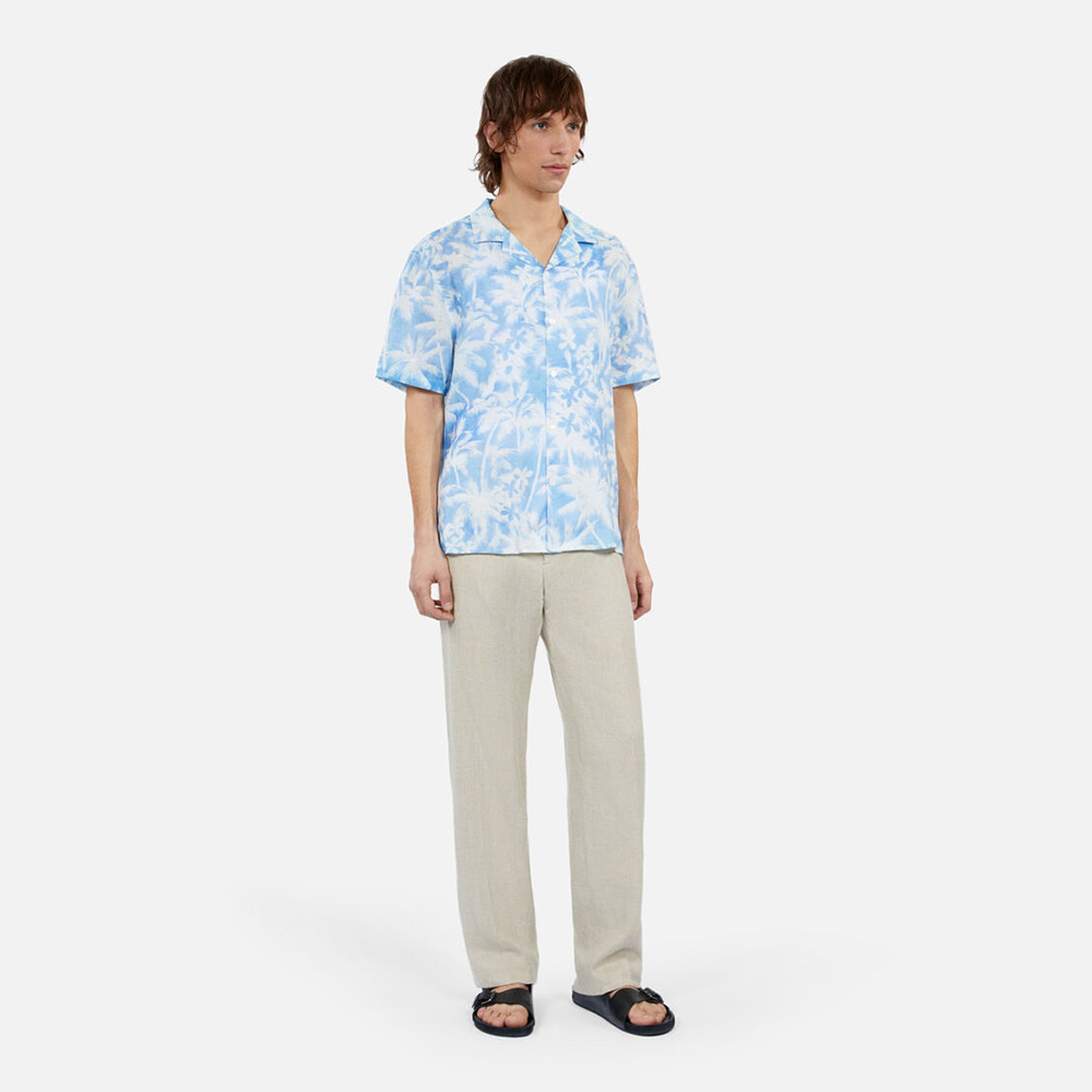 ERKEK BEYAZ DESENLİ GÖMLEK