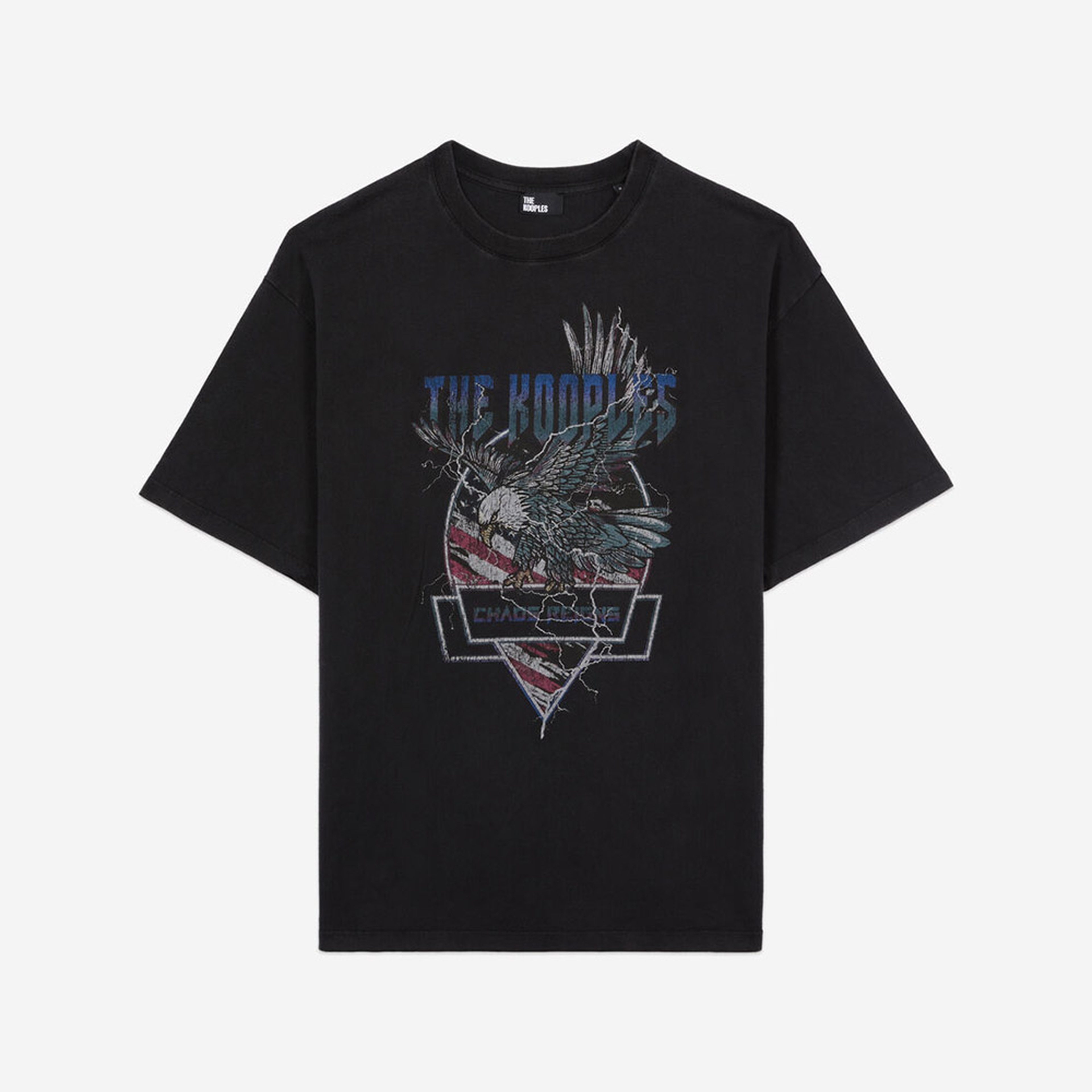 ERKEK SİYAH BASKILI T-SHIRT