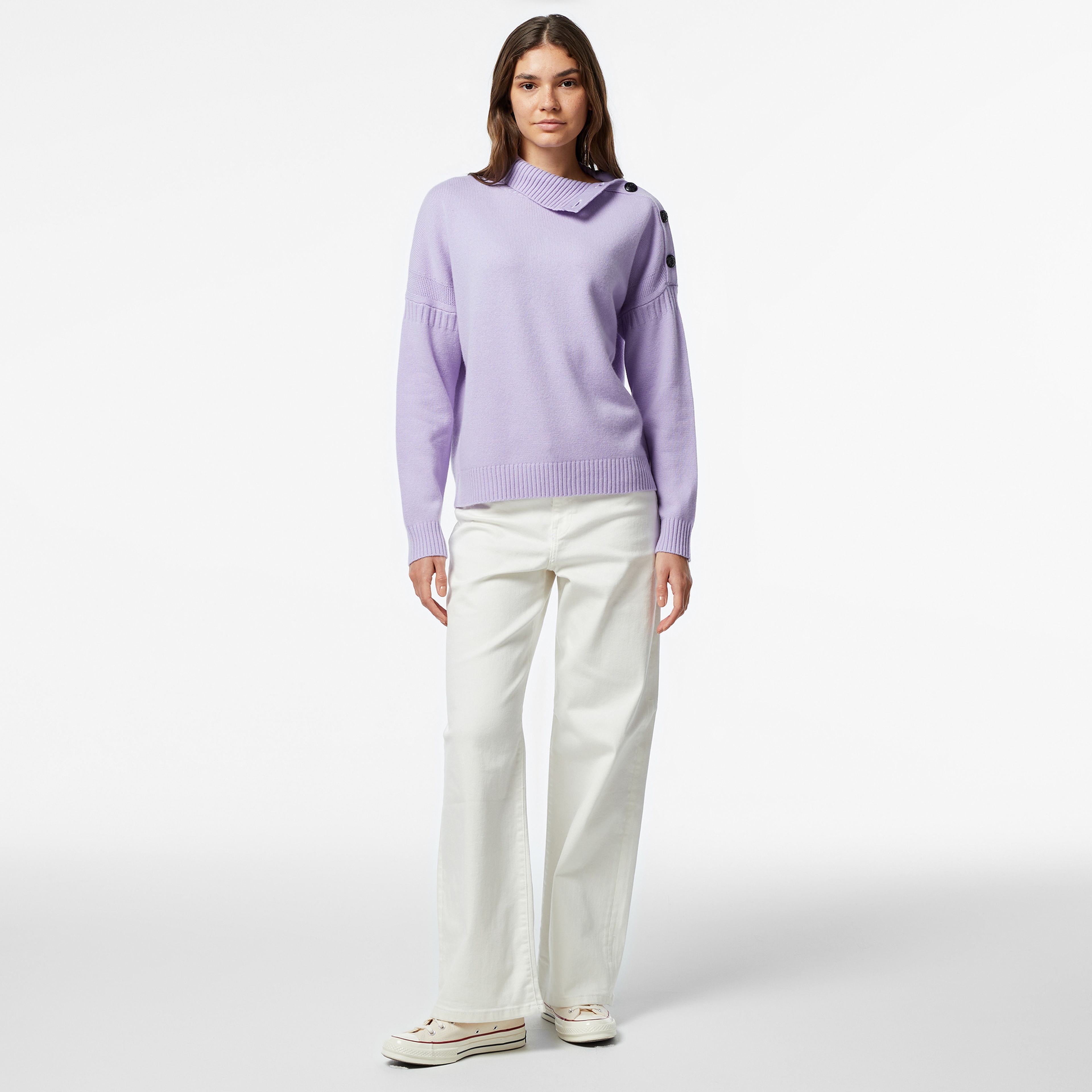 The Kooples Classic Kadın Mor Swetashirt