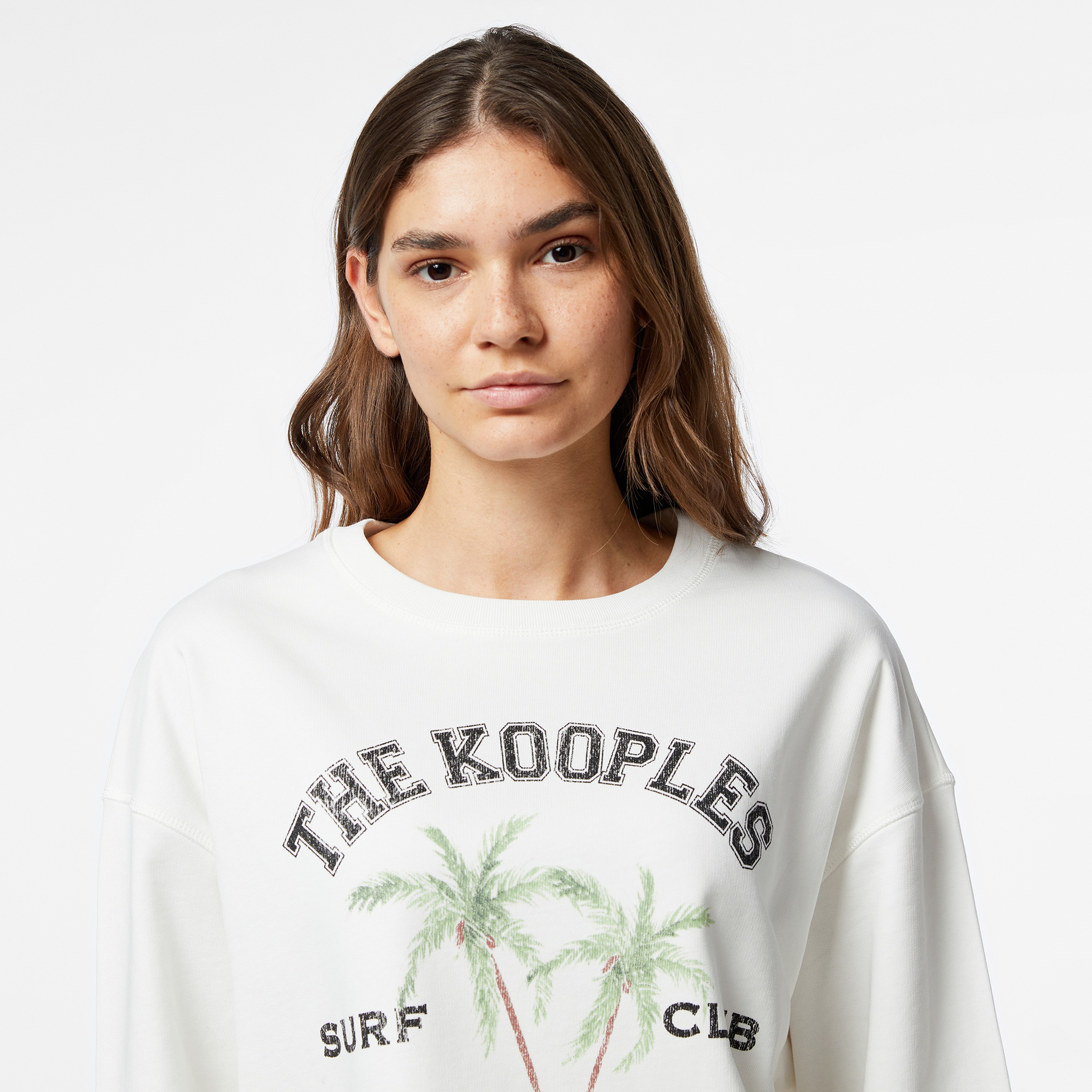 The Kooples Classic Kadın Ekru Sweatshirt