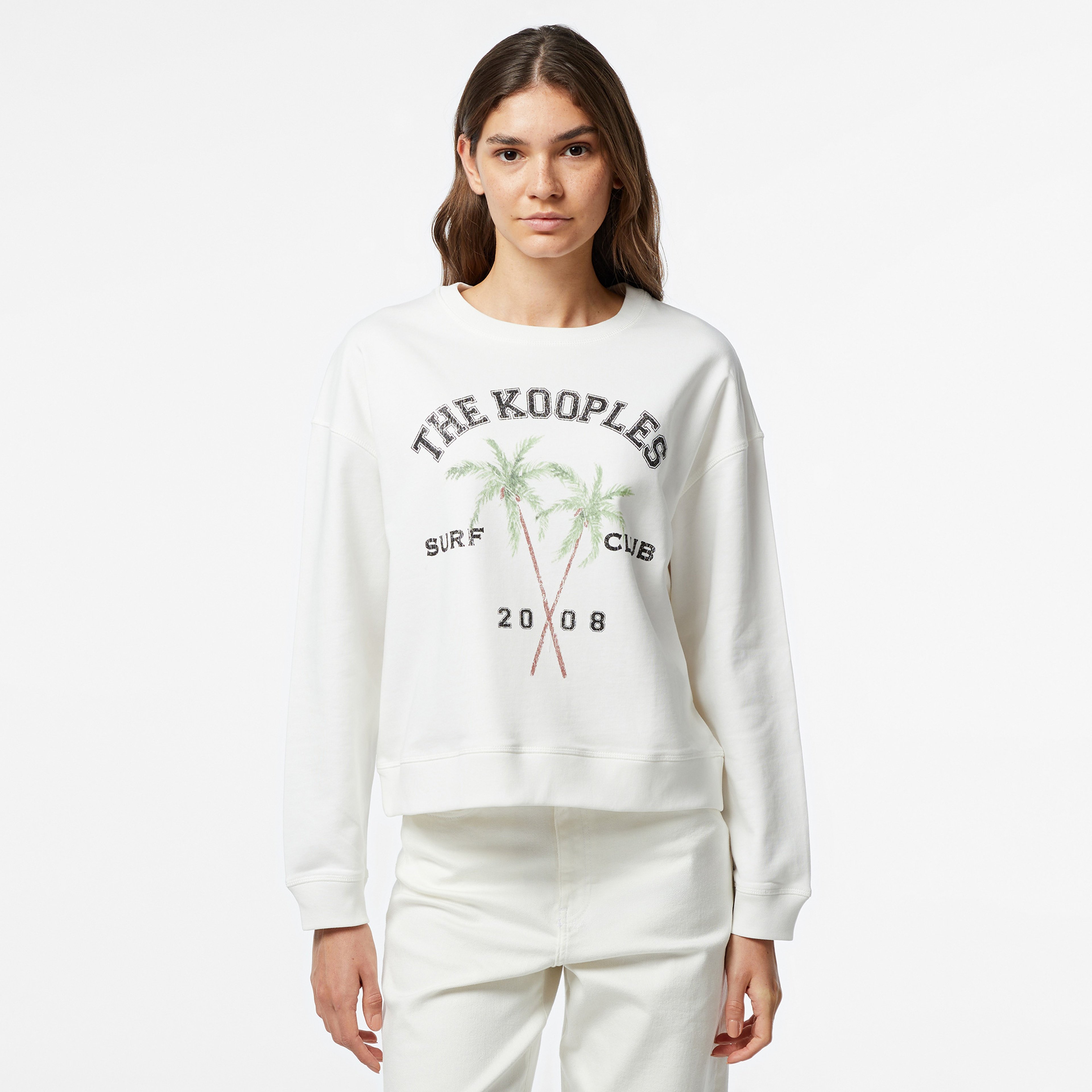 The Kooples Classic Kadın Ekru Sweatshirt