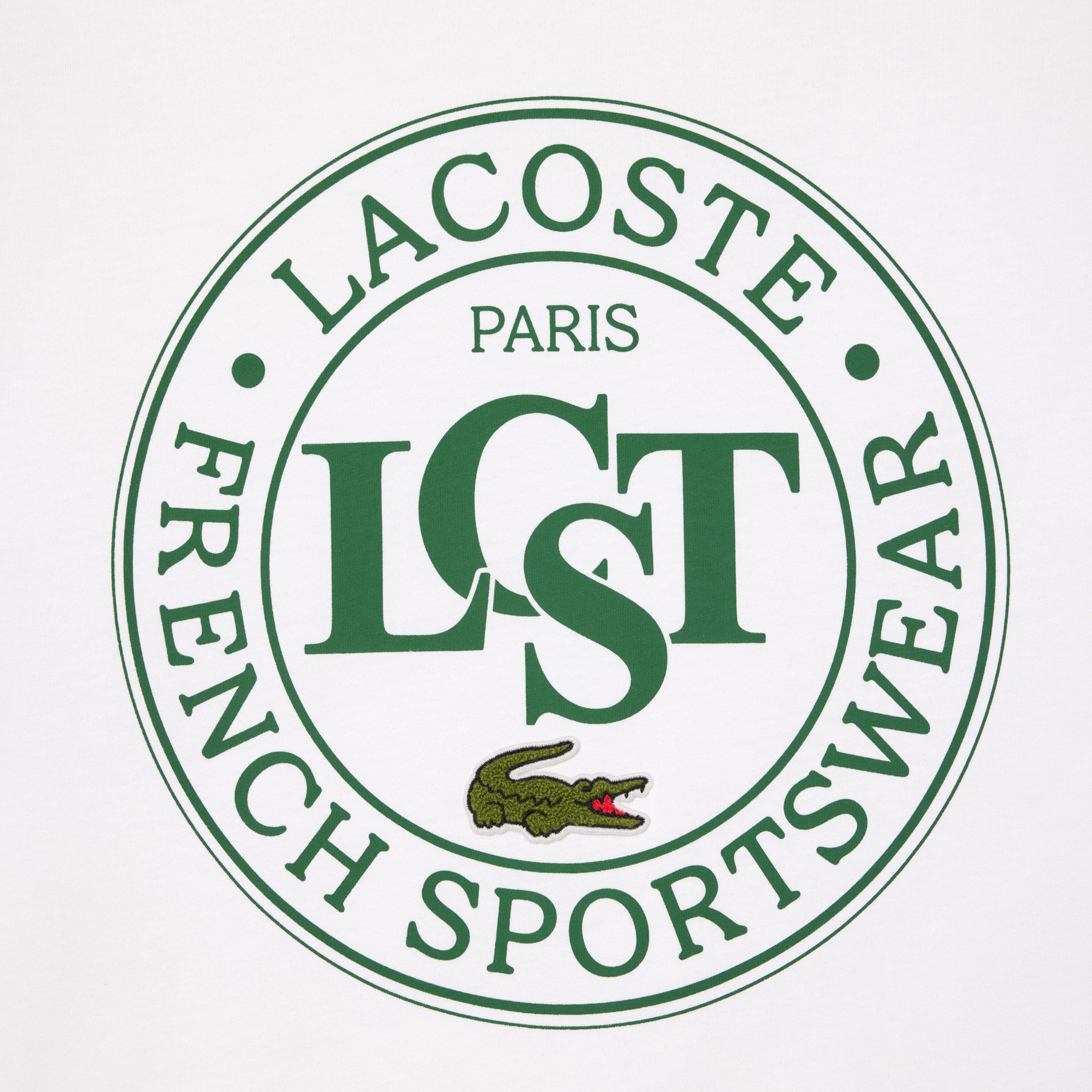 Erkek Loose Fit Bisiklet Yaka Baskılı Beyaz T-Shirt