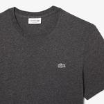 Erkek Regular Fit Bisiklet Yaka Koyu Gri T-Shirt