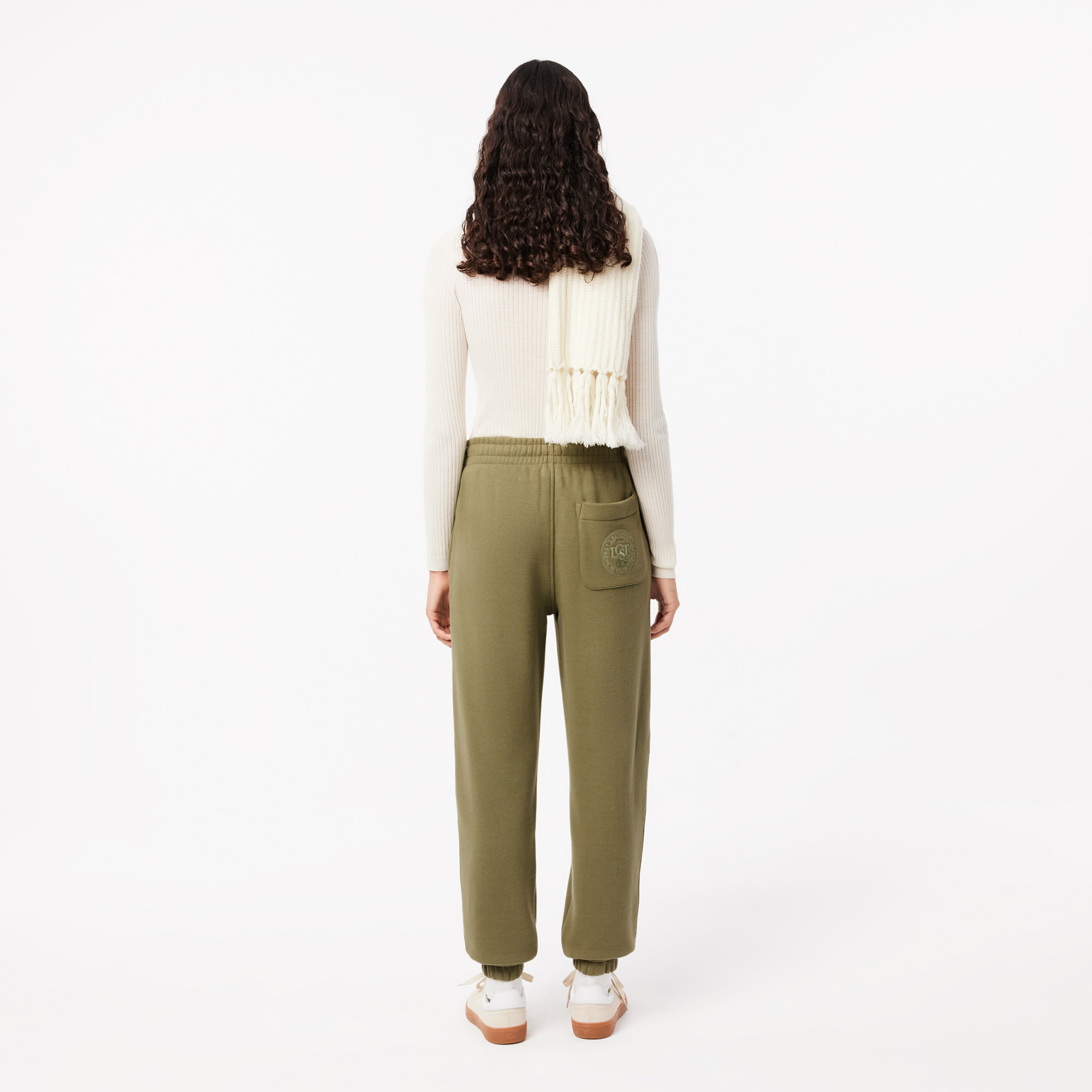 Kadın Straight Fit Haki Eşofman Altı