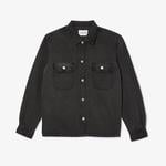 Erkek Oversize Fit Denim Gri Dış Gömlek