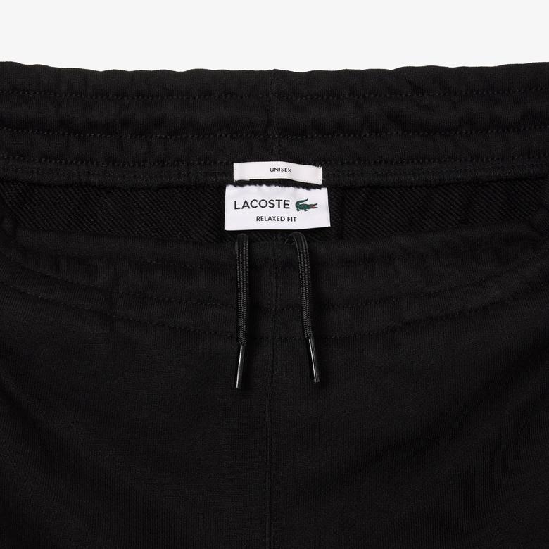 Unisex Relaxed Fit Organik Pamuk Siyah Eşofman Altı