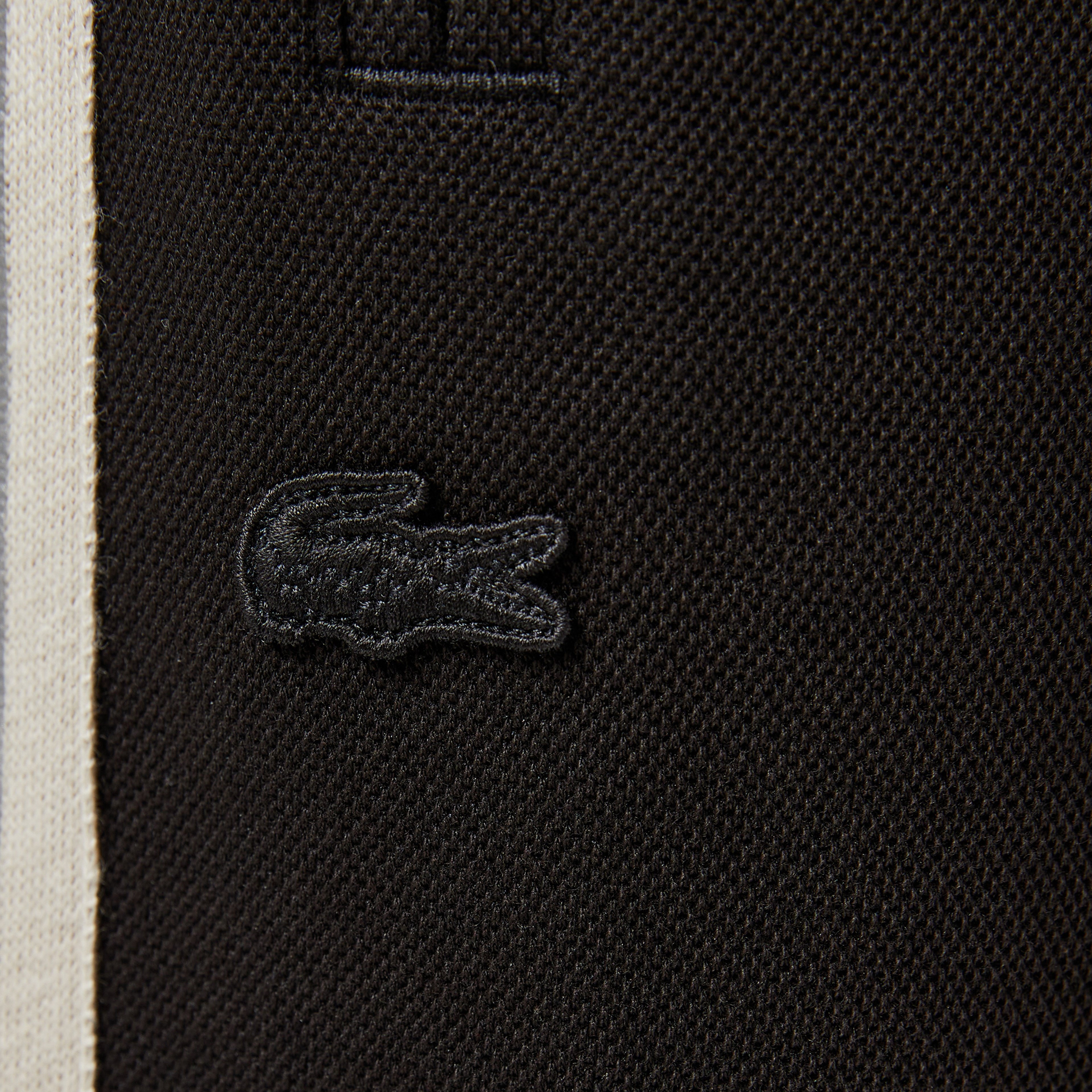 Erkek Slim Fit Çizgili Siyah Eşofman Altı