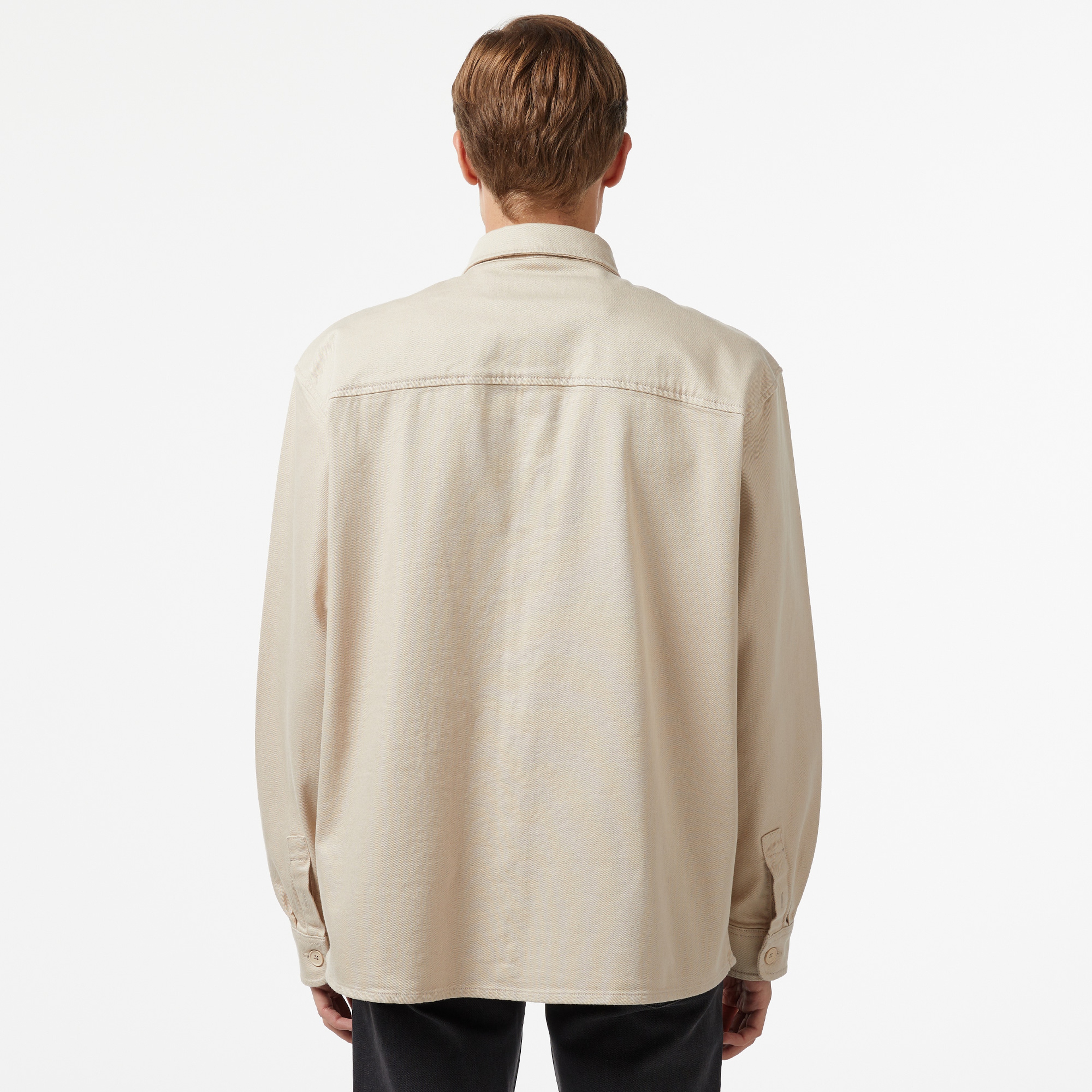Erkek Relaxed Fit Bej Gömlek