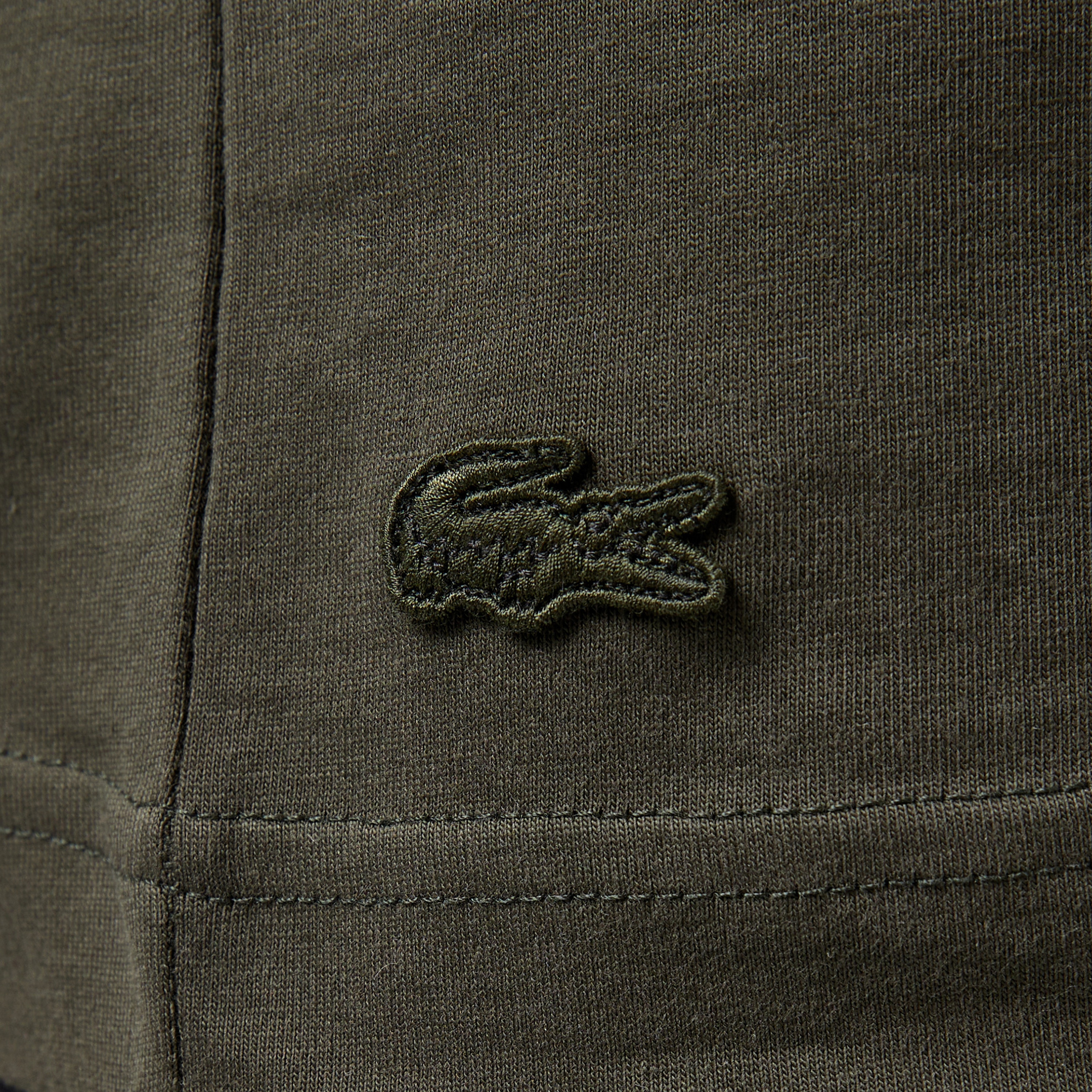 Erkek Regular Fit Bisiklet Yaka Baskılı Haki T-Shirt