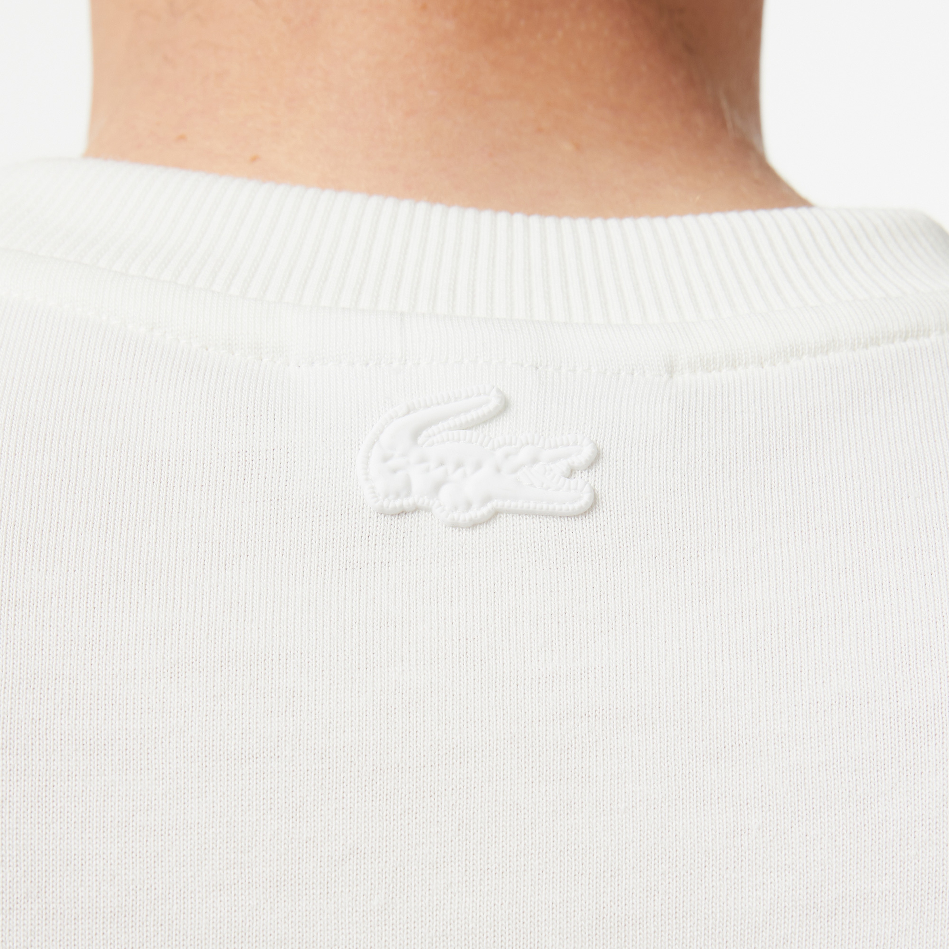 Erkek Regular Fit Bisiklet Yaka Baskılı Beyaz T-Shirt