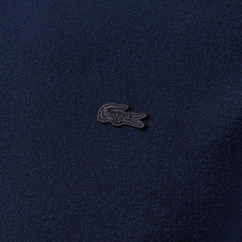 Erkek Relaxed Fit Bisiklet Yaka Lacivert Kazak