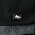 Erkek Slim Fit Kapüşonlu Siyah Sweatshirt