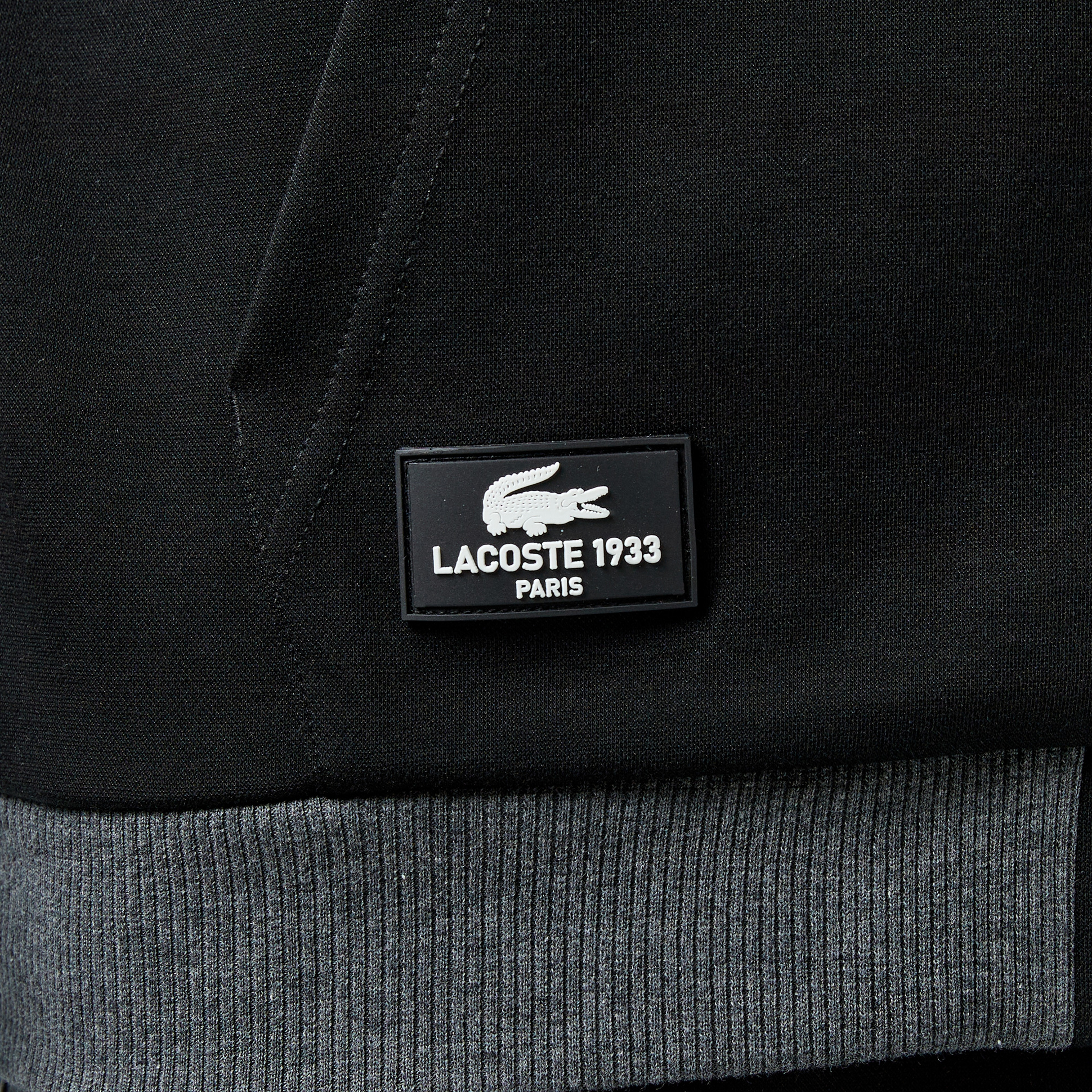 Erkek Slim Fit Kapüşonlu Siyah Sweatshirt