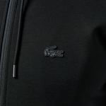 Erkek Slim Fit Kapüşonlu Siyah Sweatshirt