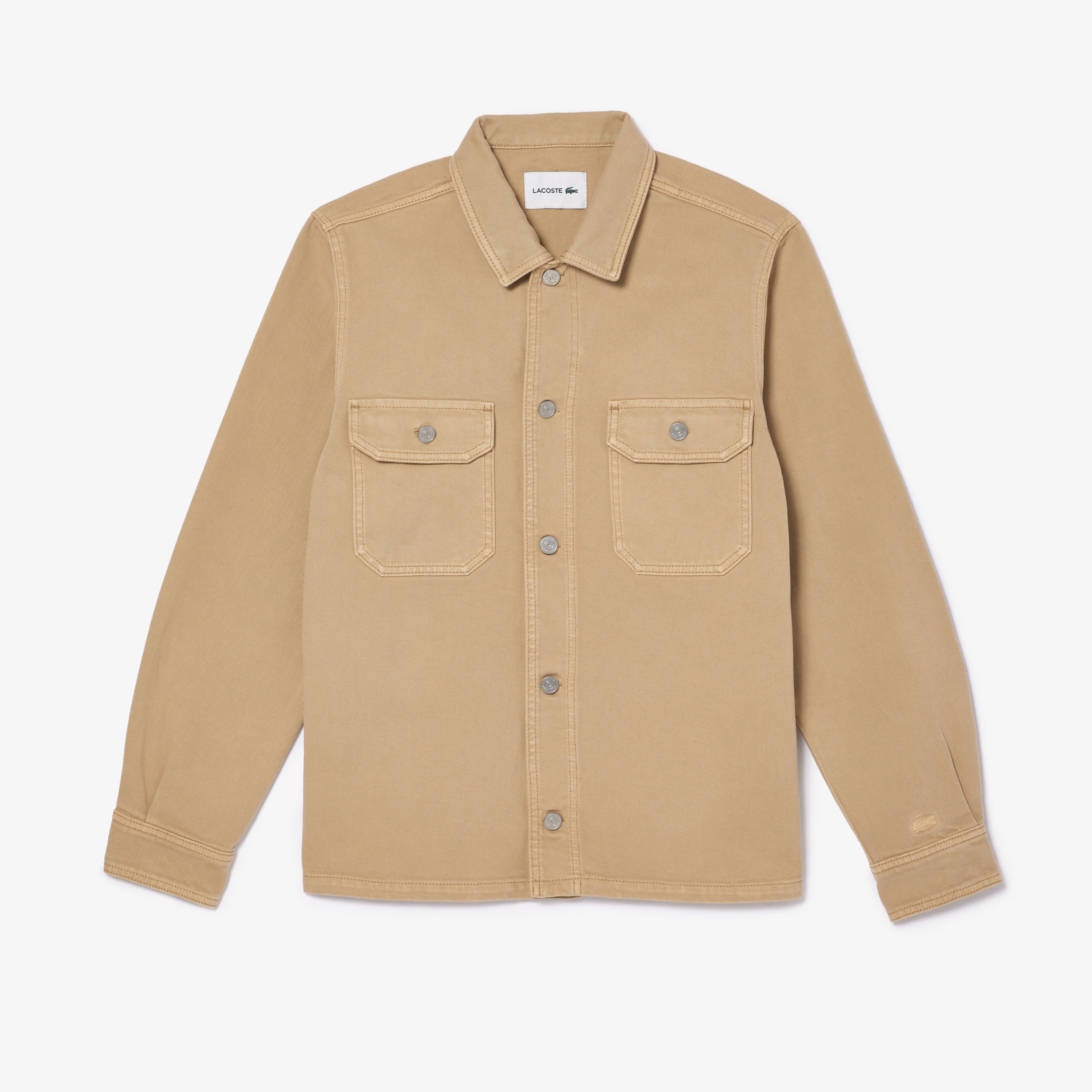 Erkek Oversized Fit Denim Kahverengi Dış Gömlek