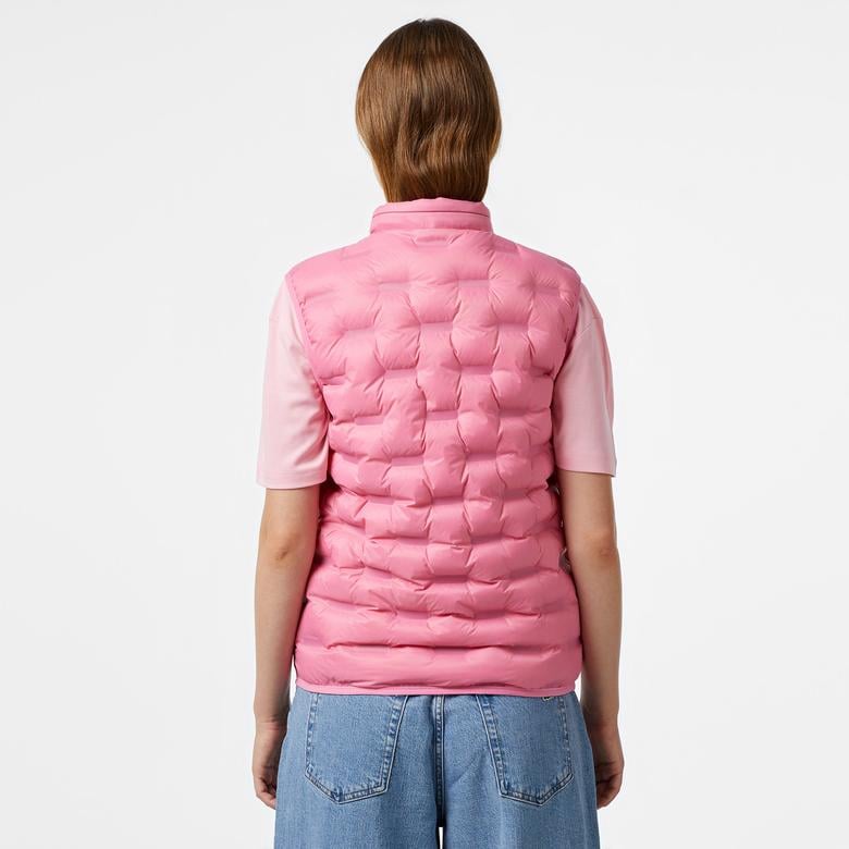 Kadın Kapitone Regular Fit Kapüşonlu Pembe Yelek