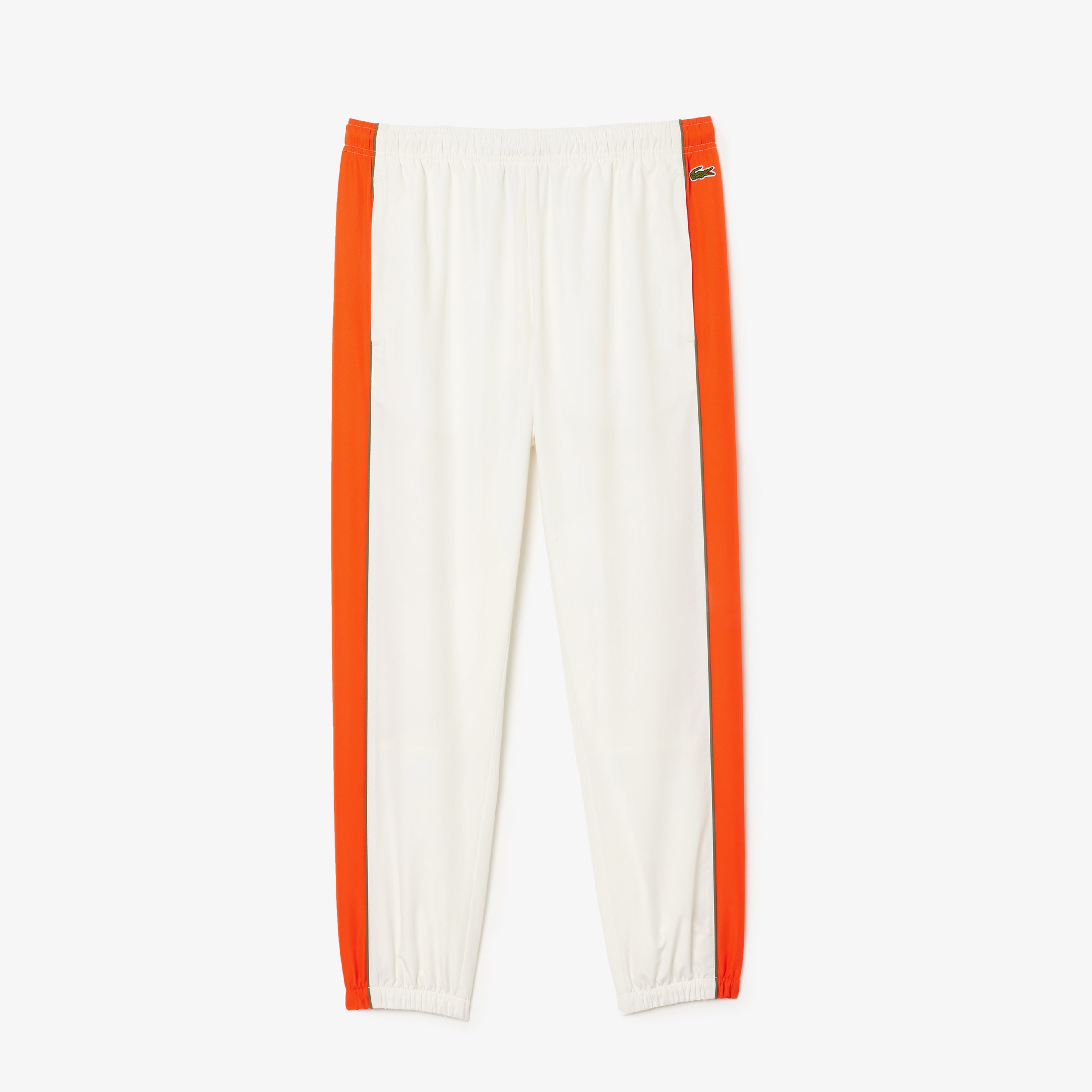 Erkek Regular Fit Renk Bloklu Beyaz Eşofman Altı