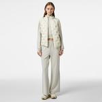 Kadın Kapitone Regular Fit Kapüşonlu Beyaz Yelek