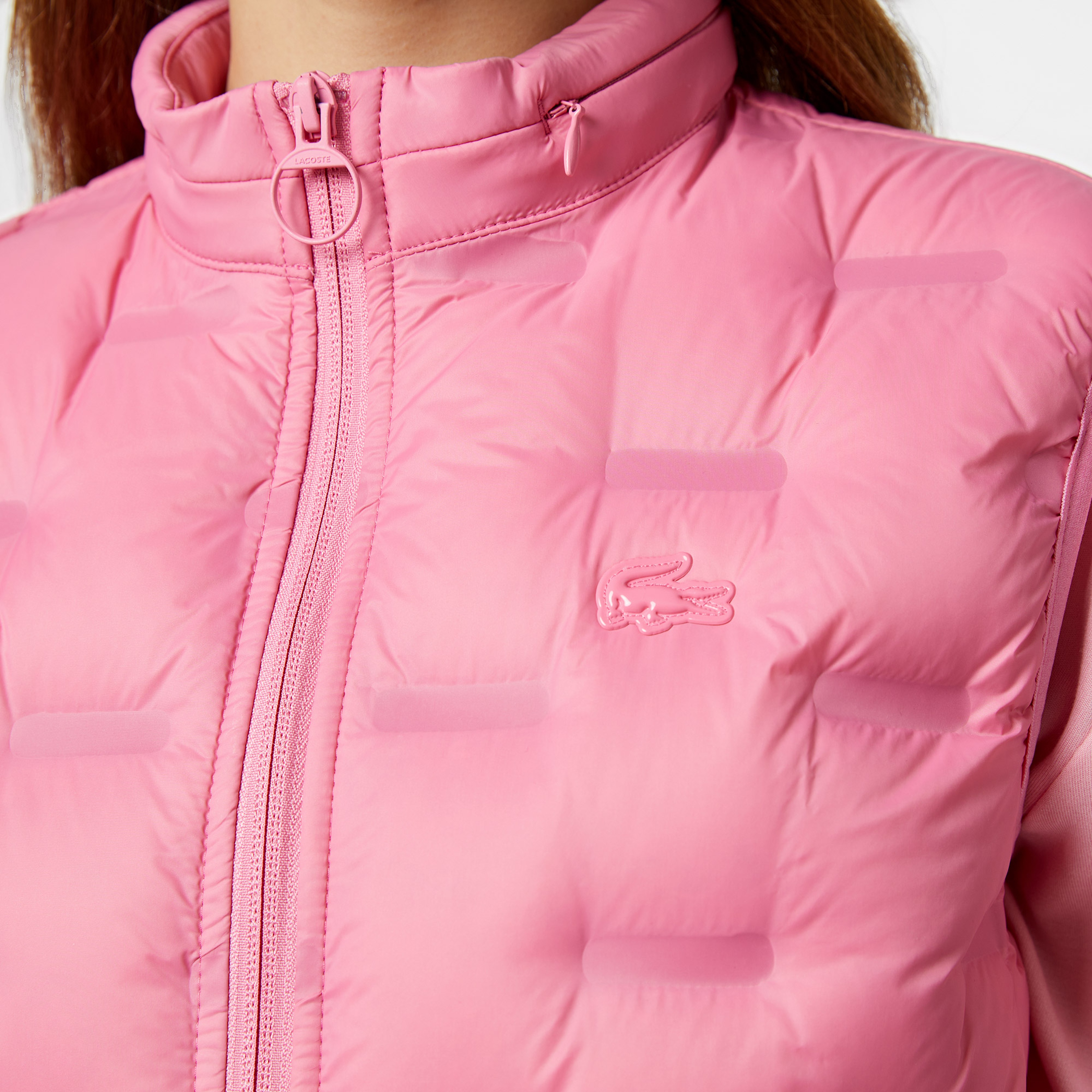 Kadın Kapitone Regular Fit Kapüşonlu Pembe Yelek