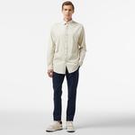 Erkek Slim Fit Gri Gömlek