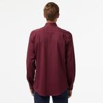 Erkek Slim Fit Bordo Gömlek