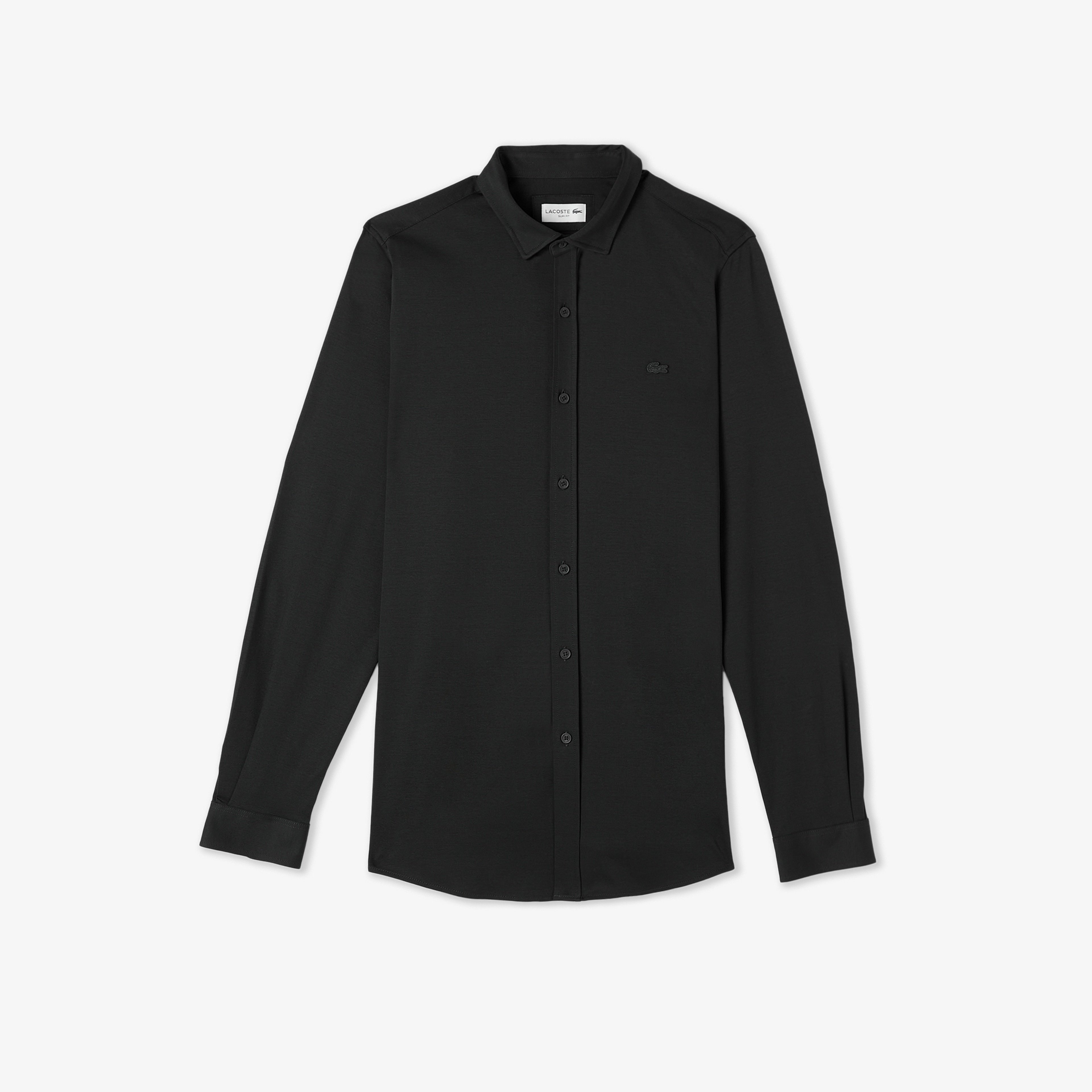 Erkek Slim Fit Koyu Yeşil Gömlek