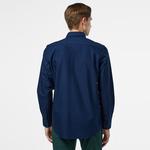 Erkek Slim Fit Düğmeli Yaka Lacivert Gömlek