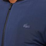 Erkek Relaxed Fit Hakim Yaka Lacivert Mont