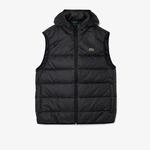 Erkek Kapüşonlu Siyah Şişme Yelek