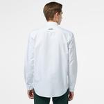 Erkek Slim Fit Beyaz Gömlek