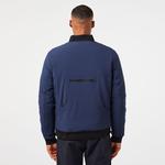 Erkek Relaxed Fit Hakim Yaka Lacivert Mont