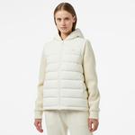 Kadın Regular Fit Kapüşonlu Beyaz Mont