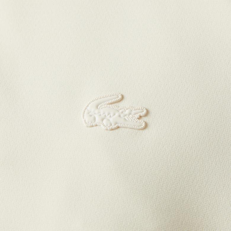 Kadın Relaxed Fit Kapüşonlu Krem Yağmurluk