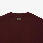Unisex Regular Fit Bisiklet Yaka Bordo T-Shirt