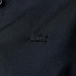 Kadın Relaxed Fit Uzun Kollu Gömlek Yaka Siyah Elbise