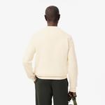 Erkek Classic Fit Bisiklet Yaka Krem Sweatshirt
