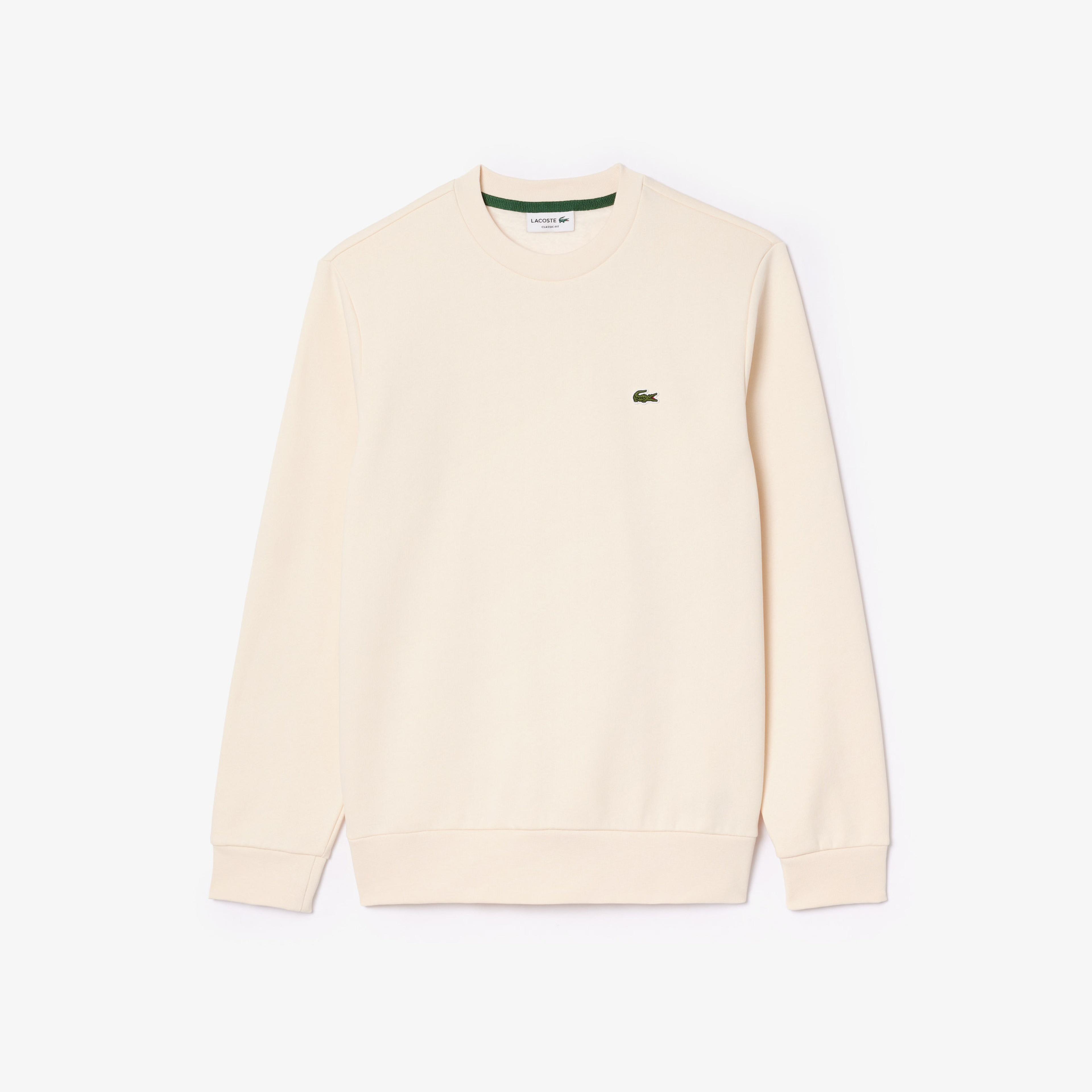 Lacoste Erkek Bisiklet Yaka Krem Sweatshirt
