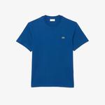 Erkek Classic Fit Bisiklet Yaka Mavi T-Shirt