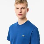 Erkek Classic Fit Bisiklet Yaka Mavi T-Shirt